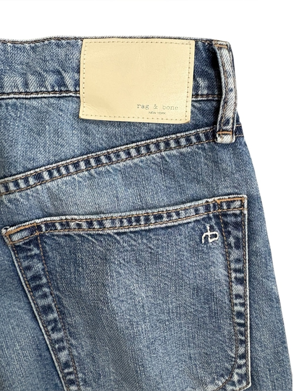 Rag & Bone Featherweight Sofie High Rise Full Length Ultra-Wide Leg Jeans Sz 25 - Picture 4 of 10